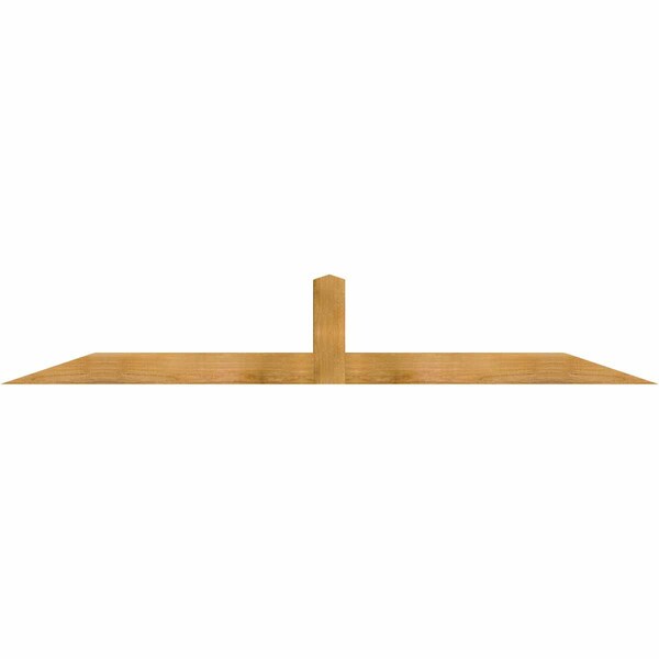 Ekena Millwork Portland Rough Sawn Timber Gable Bracket, Western Red Cedar, 84"W x 14"H x 4"D x 4"F, 4/12 Pitch GBW084X14X0404POR00RWR - main